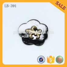 LB391 Decorative clothing leather patches custom logo jeans pu garment leather labels and tags